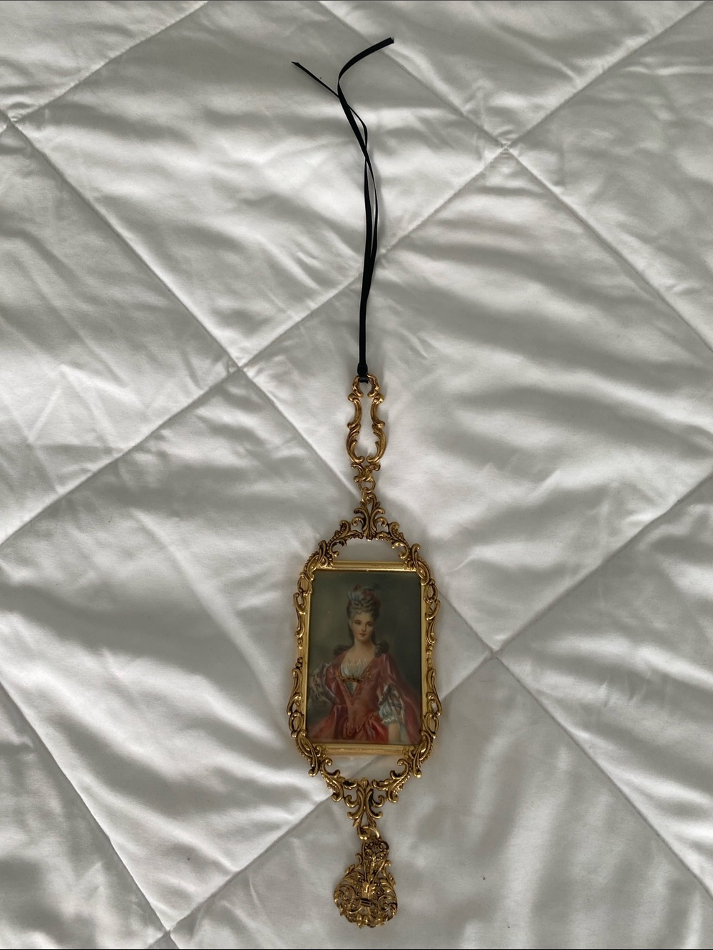 Gold Tone Ornate Portrait Decor- Home